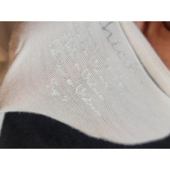 Chicos Top Women's Size L White Stretch Rayon Spandex Long Sleeve Knit Blouse - Picture 9 of 12